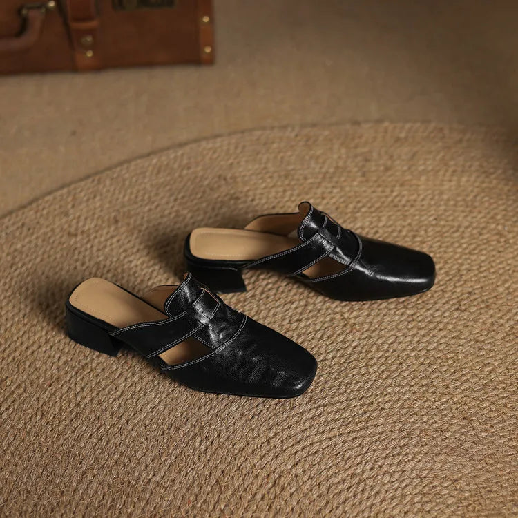 Andie Genuine Leather Mules