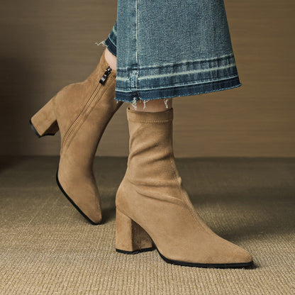 Alora Genuine Suede Boots