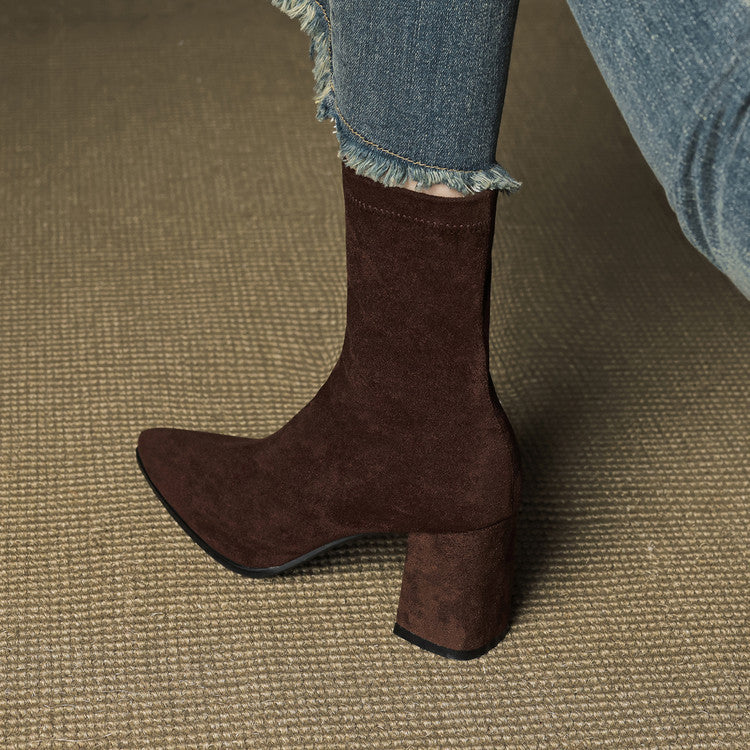 Alora Genuine Suede Boots