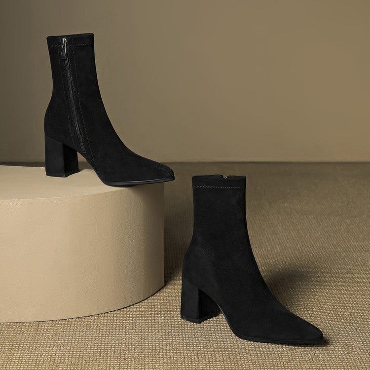 Alora Genuine Suede Boots